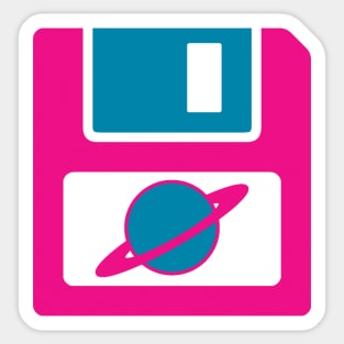 Floppy Disk - Hot Pink Sticker